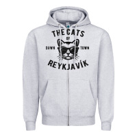 Cats Of Downtown Reykjavik T Shirt Zipper Hoodie | Teevron