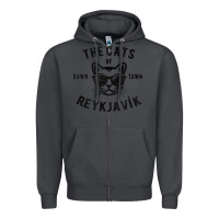Smoke cats of downtown reykjavik t shirt Zipper Hoodie - linhVisuals