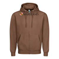 Chestnut University of Maryland, College Park, Zipper Hoodie - linhVisuals