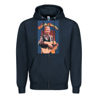 Navy the buck owens collection Zipper Hoodie - linhVisuals