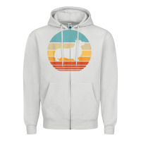 Dove Grey corgi retro vintage 60s 70s sunset dog lovers men women t shirt Zipper Hoodie - linhVisuals