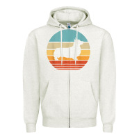 Oatmeal Heather corgi retro vintage 60s 70s sunset dog lovers men women t shirt Zipper Hoodie - linhVisuals