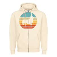 Sandshell corgi retro vintage 60s 70s sunset dog lovers men women t shirt Zipper Hoodie - linhVisuals