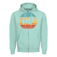 Seafoam corgi retro vintage 60s 70s sunset dog lovers men women t shirt Zipper Hoodie - linhVisuals