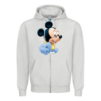 Dove Grey baby micke  mouse Zipper Hoodie - linhVisuals