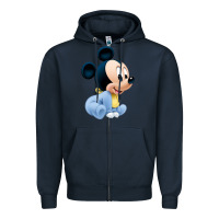 Navy baby micke  mouse Zipper Hoodie - linhVisuals