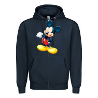 Navy micke mouse Zipper Hoodie - linhVisuals
