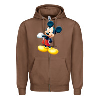 Chestnut micke mouse Zipper Hoodie - linhVisuals