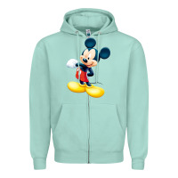 Seafoam micke mouse Zipper Hoodie - linhVisuals