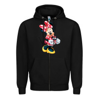 Black minni mouse Zipper Hoodie - linhVisuals