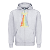Heather Grey vintage alien weed pot leaf ufo abduction marijuana cannabis t shirt Zipper Hoodie - linhVisuals