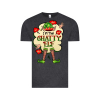 Vintage Black im the chatty elf Vintage Tee - FaDigitalArtStudio