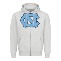 Dove Grey north carolina Zipper Hoodie - linhVisuals