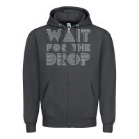 Smoke retro edm wait for the drop house dj trance wash t shirt Zipper Hoodie - linhVisuals
