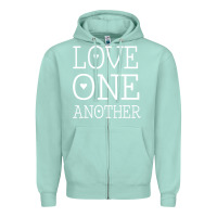 Seafoam love one another jesus quote christian t shirt Zipper Hoodie - linhVisuals