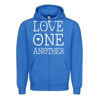 True Royal love one another jesus quote christian t shirt Zipper Hoodie - linhVisuals