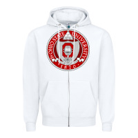White OSU, Columbus, university gear Zipper Hoodie - linhVisuals