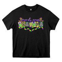 Black mardi gras grandma Heavy Core Tee - CowGirlArtShop