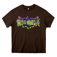 Chocolate Brown mardi gras grandma Heavy Core Tee - CowGirlArtShop
