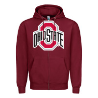 Burgundy OSU, athletics gear Zipper Hoodie - linhVisuals