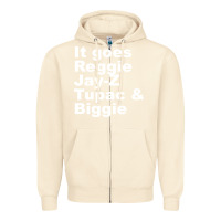 Sandshell it goes reggie jay Zipper Hoodie - linhVisuals