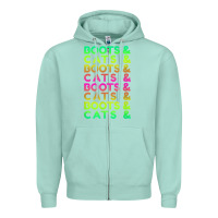 Seafoam edm rave shirt  boots and cats gift Zipper Hoodie - linhVisuals