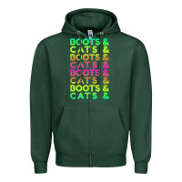 Sports Green edm rave shirt  boots and cats gift Zipper Hoodie - linhVisuals