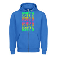 True Royal edm rave shirt  boots and cats gift Zipper Hoodie - linhVisuals