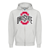 Dove Grey OSU, athletics gear Zipper Hoodie - linhVisuals
