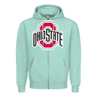 Seafoam OSU, athletics gear Zipper Hoodie - linhVisuals