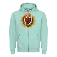 Seafoam sacred heart of jesus catholic devotion t shirt Zipper Hoodie - linhVisuals