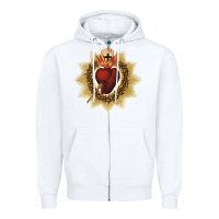 White sacred heart of jesus catholic devotion t shirt Zipper Hoodie - linhVisuals