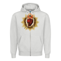Dove Grey sacred heart of jesus catholic devotion t shirt Zipper Hoodie - linhVisuals
