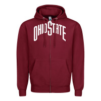 Burgundy OSU, athletics gear Zipper Hoodie - linhVisuals