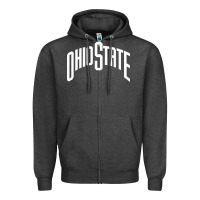 Charcoal Heather OSU, athletics gear Zipper Hoodie - linhVisuals
