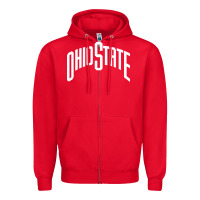 Red OSU, athletics gear Zipper Hoodie - linhVisuals
