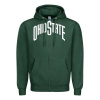 Sports Green OSU, athletics gear Zipper Hoodie - linhVisuals