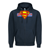 Navy tshirt my superhero is jesus, faith love god shirt t shirt Zipper Hoodie - linhVisuals