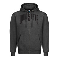 Charcoal Heather OSU, athletics gear Zipper Hoodie - linhVisuals