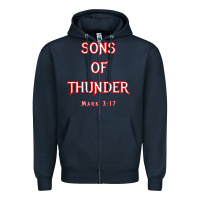 Navy sons of thunder zebedee james and john mark 317 bible t shirt Zipper Hoodie - linhVisuals