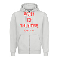 Dove Grey sons of thunder zebedee james and john mark 317 bible t shirt Zipper Hoodie - linhVisuals