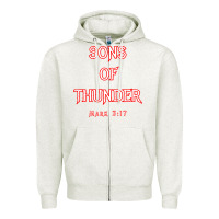 Oatmeal Heather sons of thunder zebedee james and john mark 317 bible t shirt Zipper Hoodie - linhVisuals