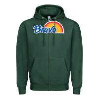 Sports Green Bravo Supermarket Zipper Hoodie - linhVisuals