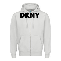Dove Grey DKNY Zipper Hoodie - linhVisuals
