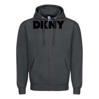 Smoke DKNY Zipper Hoodie - linhVisuals