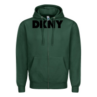 Sports Green DKNY Zipper Hoodie - linhVisuals