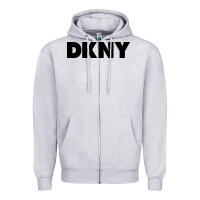 Heather Grey DKNY Zipper Hoodie - linhVisuals