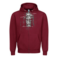 Burgundy the shroud of turin holy face of jesus t shirt Zipper Hoodie - linhVisuals