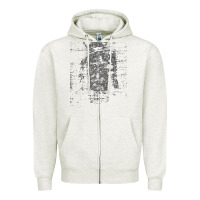 Oatmeal Heather the shroud of turin holy face of jesus t shirt Zipper Hoodie - linhVisuals