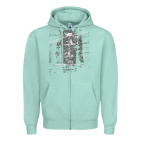 Seafoam the shroud of turin holy face of jesus t shirt Zipper Hoodie - linhVisuals